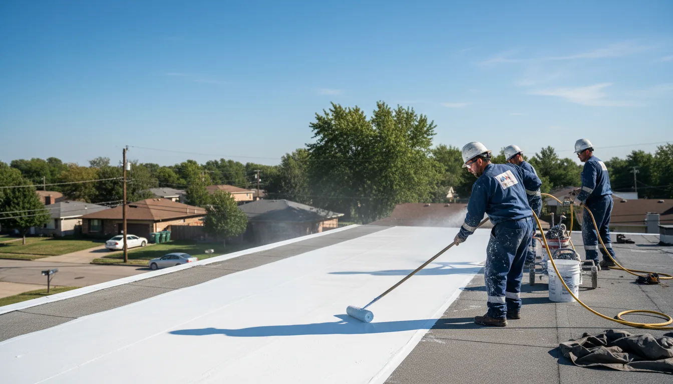 Commercial roof coating in Osseo, MI near me